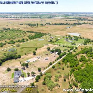 Real Estate Photography, Aerial Photography in Gunter, TX - 360 Photo DFW - 214.649.3844