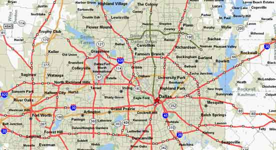 DFW map