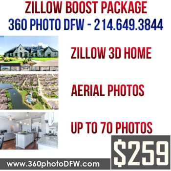 Zillow BOOST Photography Package in Dallas-Fort Worth - 360 Photo DFW - 214-649-3844