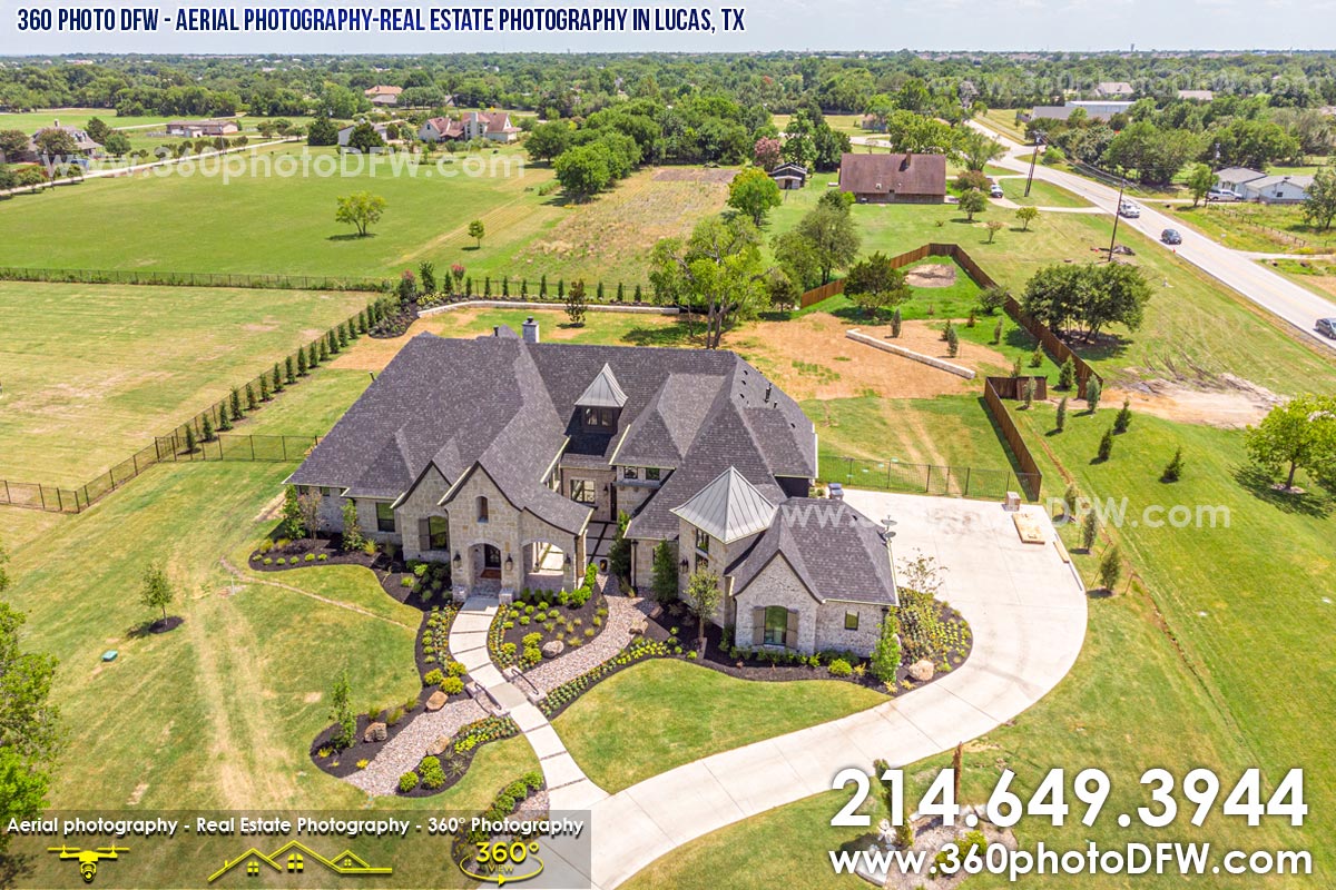 Aerial Photography, Real Estate Photography in Lucas, TX - 360 Photo DFW - 214.649.3844